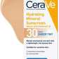 Cerave Hydrating Mineral Sunscreen SPF 30 Face Sheer Tint (Original)