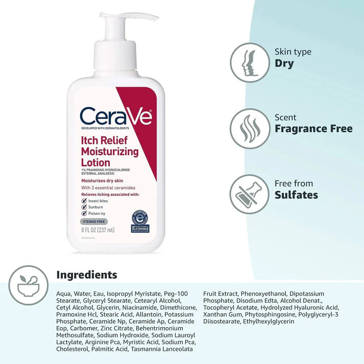 CeraVe Itch Relief Lotion (237ml) (Original)